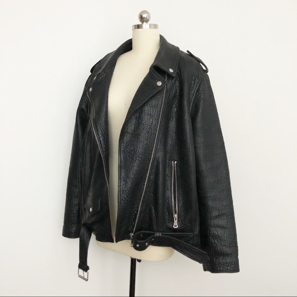 ASOS Jackets & Blazers - ASOS Real Leather Jacket Black US 14